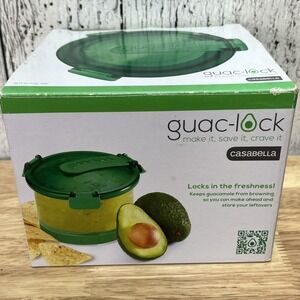 Guac-Lock‎ Plastic Storage Container Guacamole Casabella Avocados New